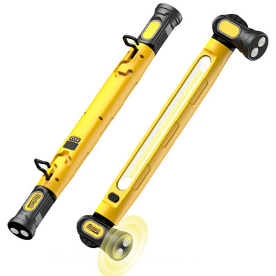 3000LM Rechargeable Under Hood LED Work Light Bar, Magnetic Cordless Garage Worklight Gifts (Yellow)
