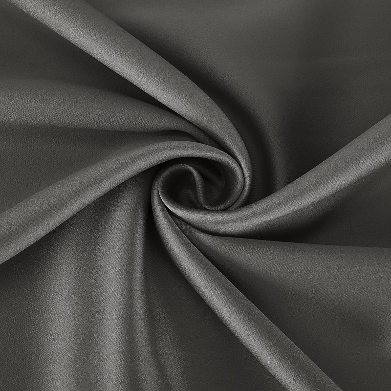 Aria Magnetic Closure Theater Grade 100% Blackout Back Tab Curtain Panel Pair, 52" W x 63" L, Gray