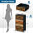 4 Drawer Dresser for Bedroom, Narrow Chest of Drawers, Wooden Top and Study Iron Frame 18"x37.5"-(WxH)