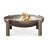 Redwood Round Steel Wood Burning Smokeless Fire Pit-1416747247