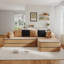 Canapé modulaire 106 po en tissu Teddy-2145230876-2145230878