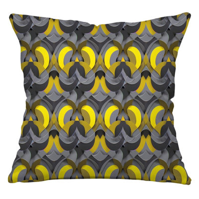 Cotton Blend Reversible Throw Pillow