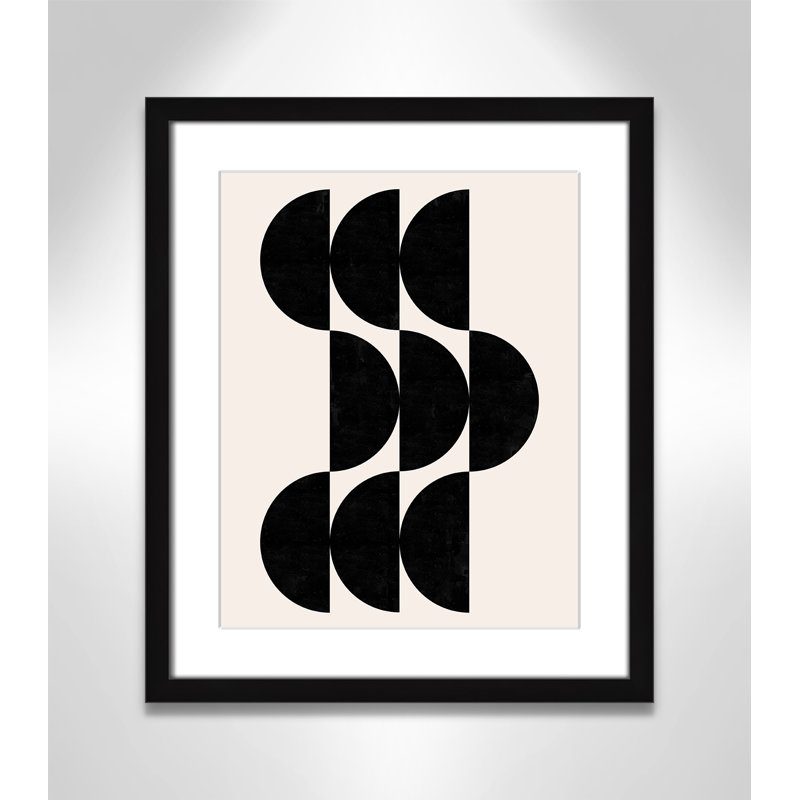 Impression de formes par Dotz, 16'' W x 19'' H, Matted Print, Satin Black