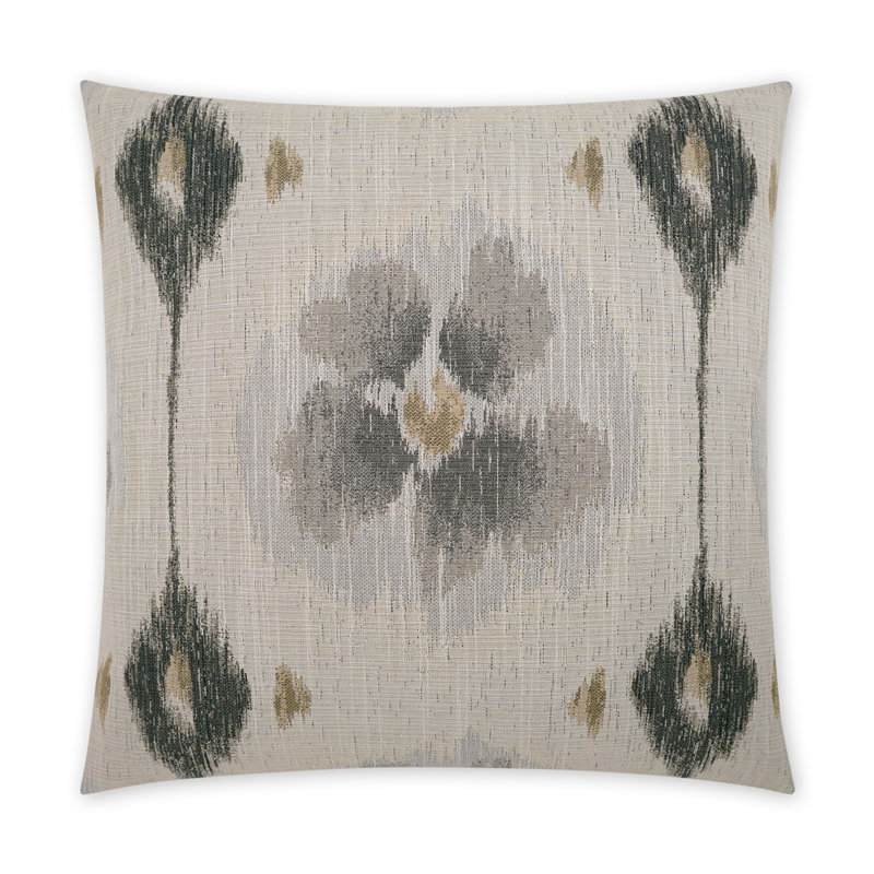 Tamarix Square Pillow Cover & Insert, Charcoal