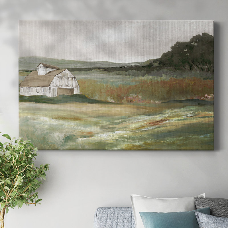 Après-midi à la ferme, toile tendue avec châssis, H 12 po x l 18 po