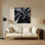«Lyrical Abstraction 48», art mural en métal noir-1283276376
