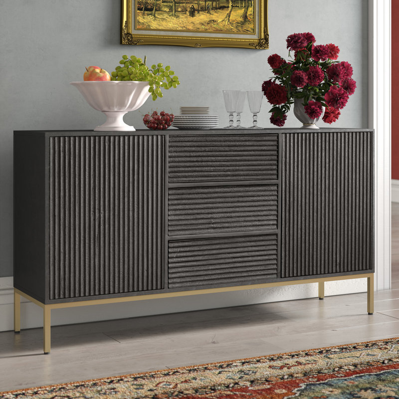 Jacquelyn 150cm Solid Wood Sideboard
