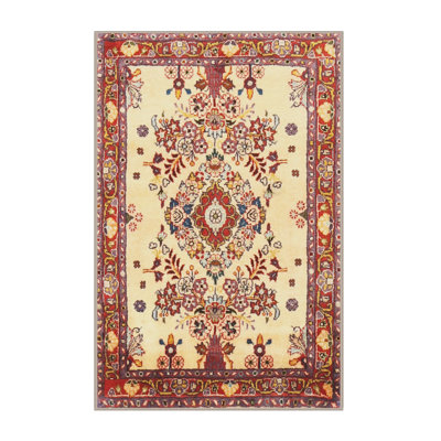 Rouge oriental/beige/brun Tapis décoratif Abrar