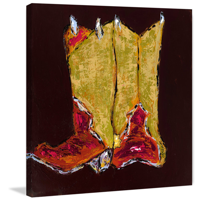 "Kickin It I" Print on Wrapped Canvas, 40" H x 40" W x 1.5" D