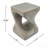 Twist Shape Side Table with Wood-like Texture, Durable and Versatile for Indoor and Outdoor Use-3507986