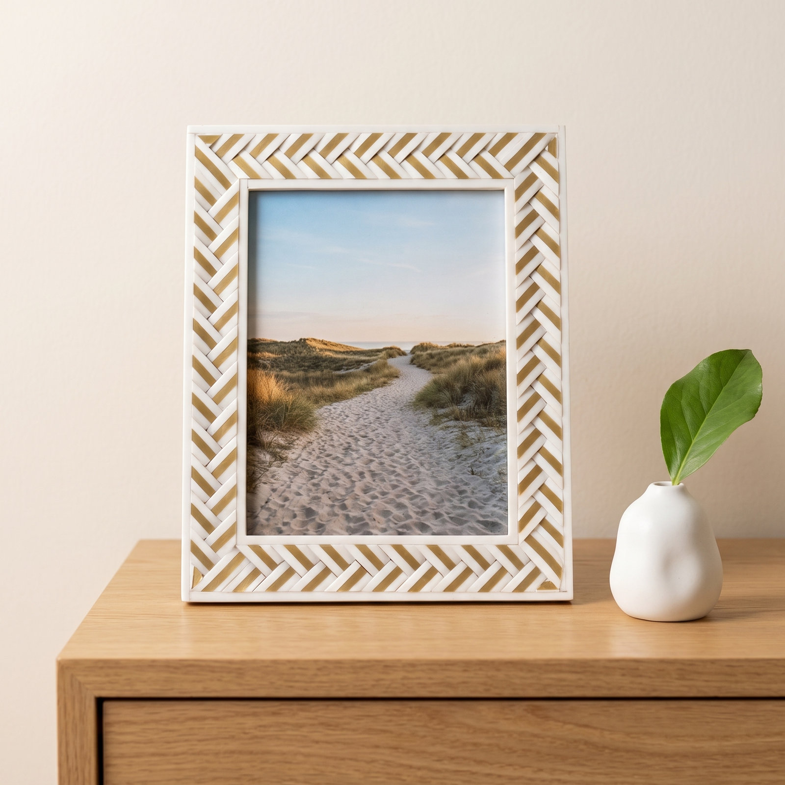 Henderson Bone Picture Frame, 8" W x 10" H