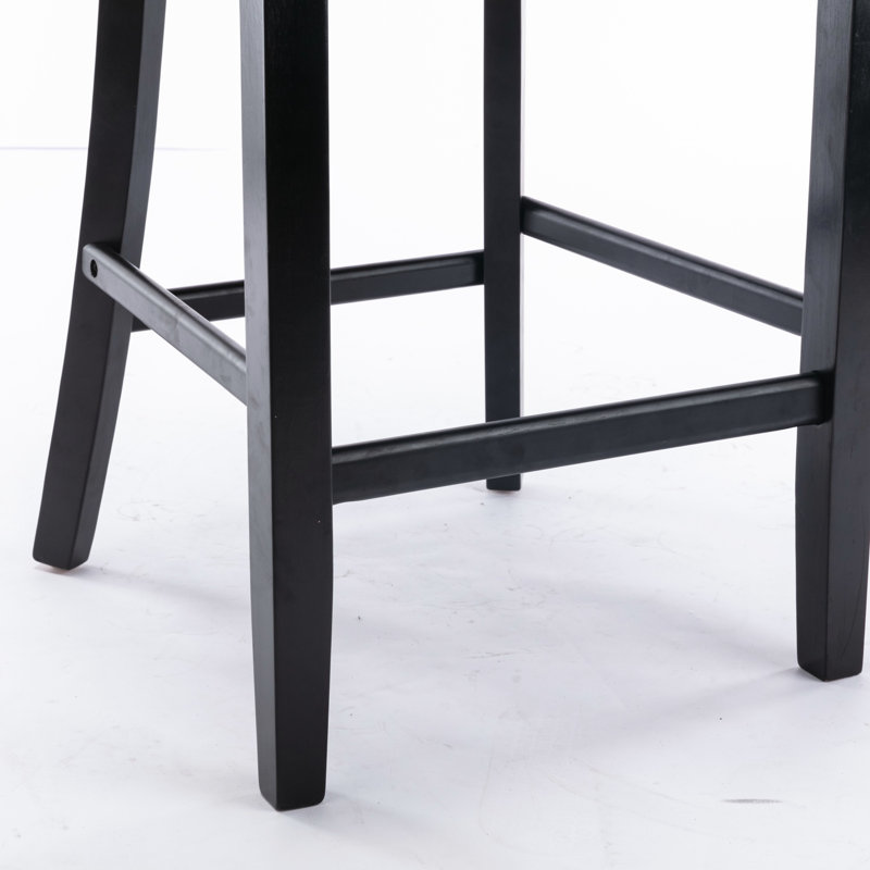 Tabouret de comptoir 27,2 po Simonton, Gris, Noir, noir, noir, noir