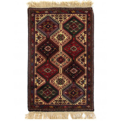 Amyia One-of-a-Kind Rectangle 2'9" X 4'4" Hand Knotted Area Rug