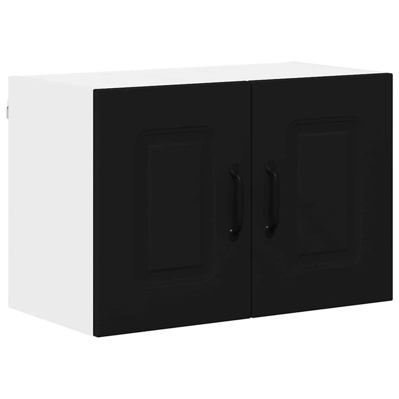 Vidaxl Kitchen Wall Cabinet With Shelf Grey Sonoma 80 X 31 X 40 Cm, Black, 40cm H x 60cm W x 31cm D