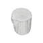 Table d'appoint, H 25 po, intérieur ou extérieur, tambour, table de bout, table de chevet, ronde, table d'appoint, salon, chambre à coucher, blanc, contemporain, moderne-760169457