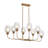 Jenavicia 8 - Light 41"W Shaded Modern Linear Chandelier