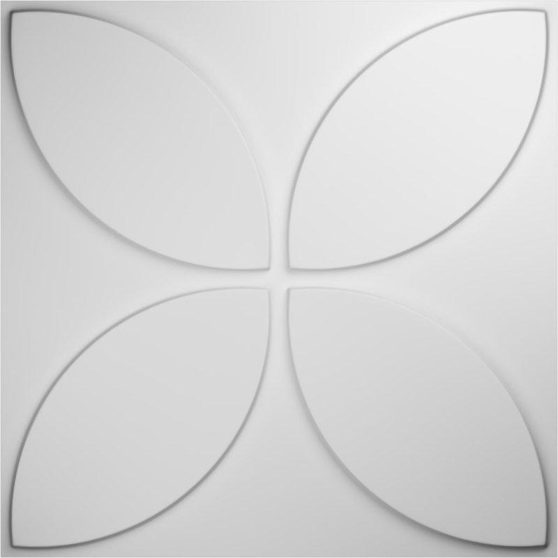 Primrose White 20" Textured 3D PVC Wall Panel