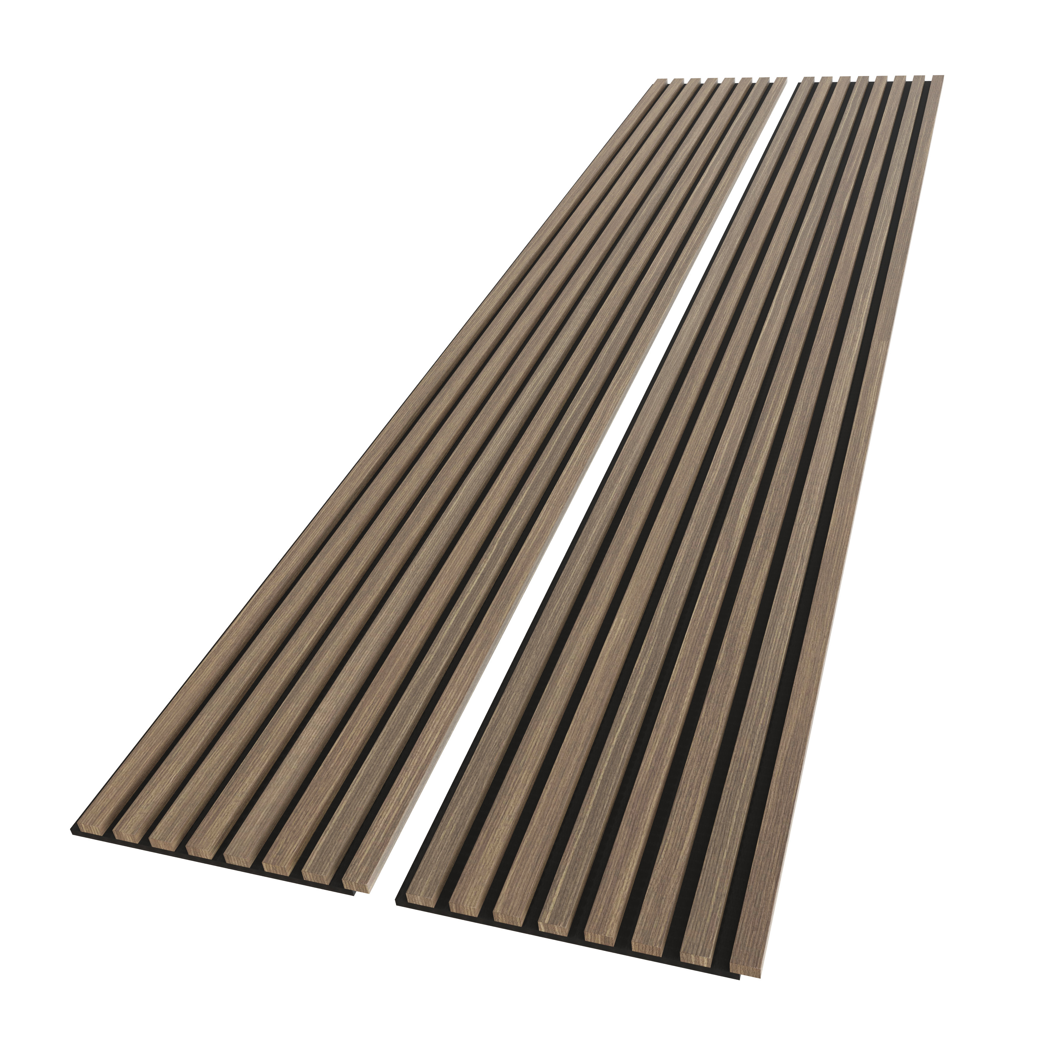 White Ash Grey Felt Solid Wood Slat Wall Panels - For Sale, Buy Online