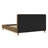 Modern Velvet Upholstered Platform Bed with Slight Wingback Headboard and Solid Wood Frame, Low Profile Design