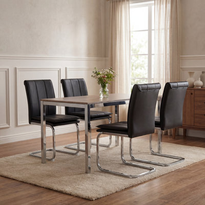 Ensemble de 4 chaises de salle à manger Modern