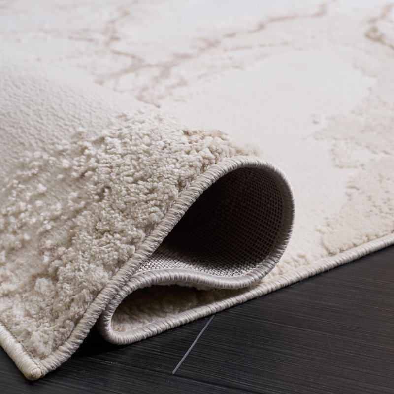 Tapis abstrait Sable 106 Performance, Rectangle 5 pi 3 po x 7 pi 6 po