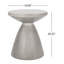 Table d'appoint d'extérieur légère en béton avec un design élégant - Fin prêt à l'emploi pour un attrait moderne
