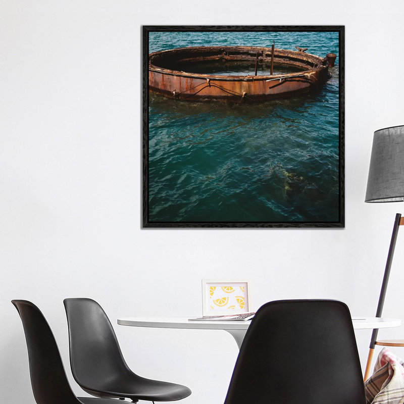 Pearl Harbor II by Bethany Young - Print on Canvas, Black Framed, 93.98cm H x 93.98cm W x 3.81cm D