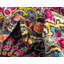 Tapis vert / orange / jaune Dimonetta Ikat-23392869