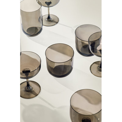 comme. par Villeroy & Boch Like Smoke Water / Juice, ensemble de 2 verres en cristal avec effet de fumée, 6,75 oz, gris