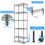 Aires 61cm W Powder Coated Steel Shelving Unit-1350862528