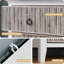Dresser with 6 Fluted Drawers Panel, Wide Modern Chest of Drawers with Deep Drawers