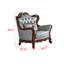 Chaise en cuir massif de style européen