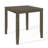 5-Piece Counter-Height Dining Set with Upholstered Splat-Back Chairs and Square Table, Dark Grey-1578517122