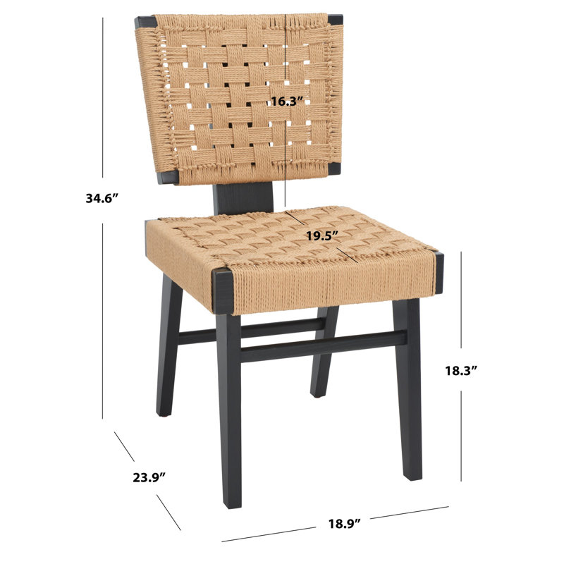 Chaise Alfie, Noir / naturel