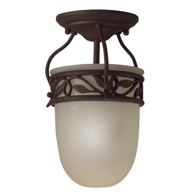 Britton Glass Semi Flush Mount