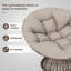 Fauteuil ergonomique confortable en osier avec coussin épais et pivotant à 360 degrés-1649939318-1649939319