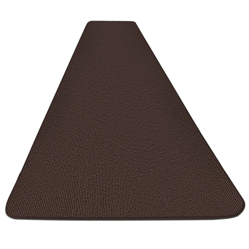 Tapis de couloir d'extérieur House, Home and More - brun foncé, Tapis de couloir 4 pi x 10 pi