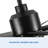 72'' Indoor Smart Black Ceiling Fan With Led Light And App Remote Control