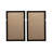 S/2 Shadow Box Wall Décor, 19.5X1x31.5"