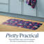 Tapis de cuisine à bordure biseautée DRAPER James, cerisier en fleurs, bleu marine / rouge, 20 po x 39 po-123687342-123687343