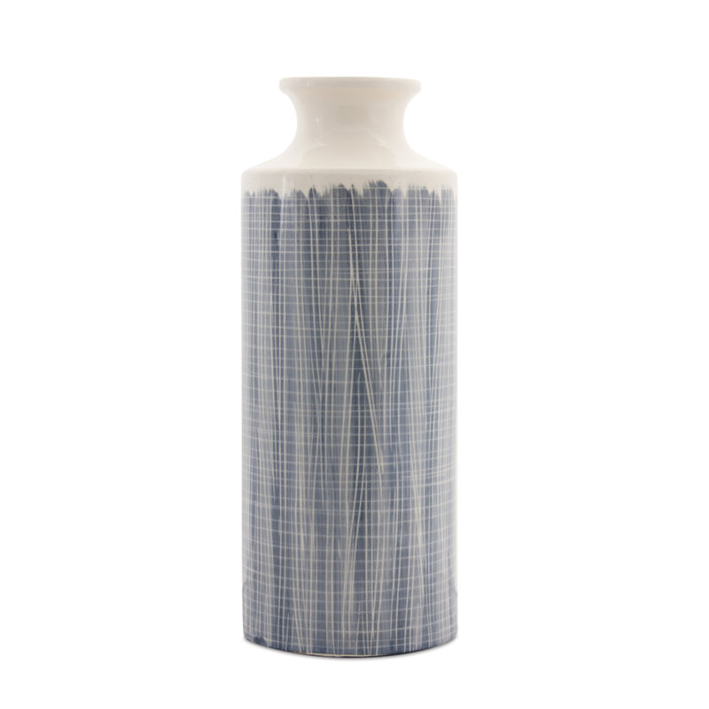 Merrillan Terracotta Table Vase, Gray, 19.25" H x 9.5" W x 9.5" D