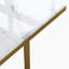 Table de salle à manger moderne en faux marbre blanc avec base à double piédestal pré-assemblée-1474026183