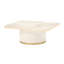 Gineverra Rectangular Cocktail Table - Ivory/Gold