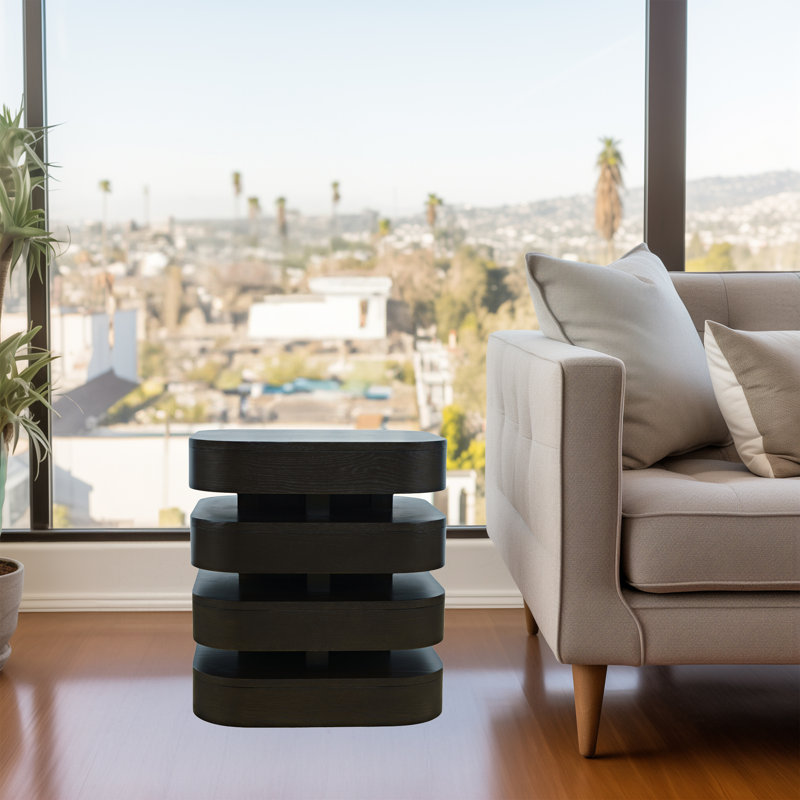 Bowmin End Table, Espresso Wood
