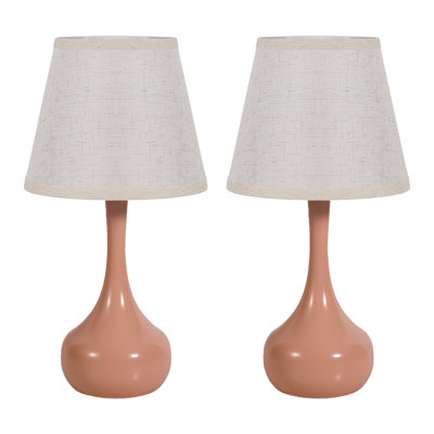 Ensemble de 2 lampes de table 17,3 "Modern Touch