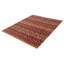 Tapis unique en laine noué à la main 7 pi 10 po x 9 pi 11 po nouvel âge Westchester - bleu marine / orange / crème