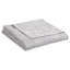 Ensemble de courtepointe réversible en mélange de coton matelassé et gris clair 3 pièces-101107960