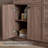 Jadaya 36 Inch Single Sink Bathroom Vanity Set With Resin Sink Top, Assembly Required-1275189390