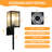 Outdoor Wall Sconce With Clear Ribbed Glass,Waterproof Exterior Wall Lantern For House Exterior/Front Door/Garage/Patio(2-PACK)