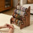 Black Walnut Wooden Bracelet Holder, 4 Tier Natural Solid Wood Jewelry Stand for Watch Bangle Necklace Scrunchie, Display Showcase